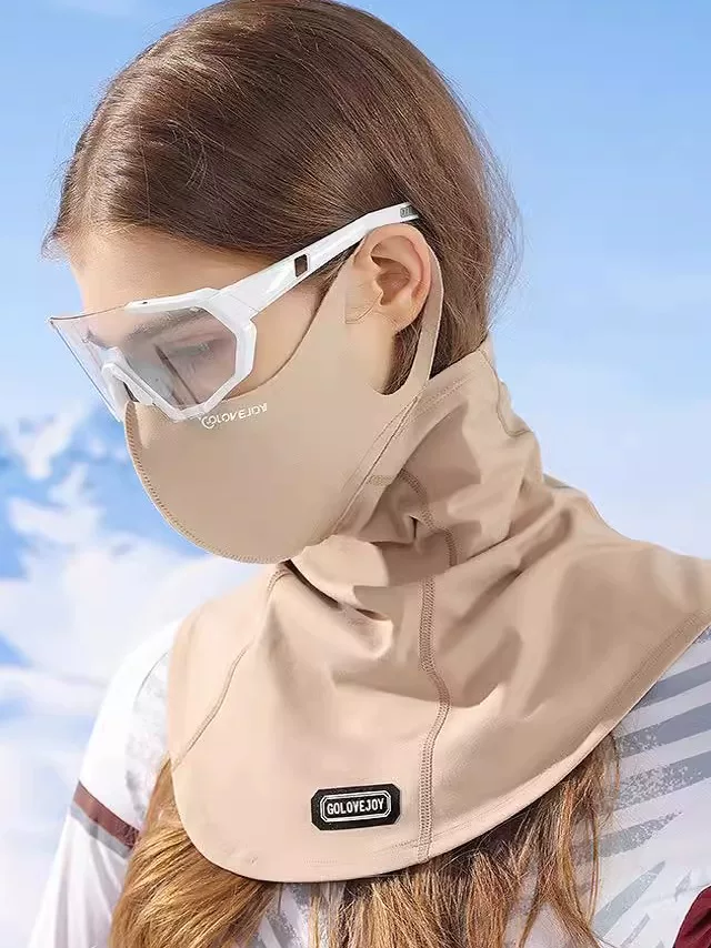 Khẩu trang trượt tuyết dành cho nữ, khẩu trang chống đông và chống gió dành cho nam, khẩu trang bảo vệ mặt chống lạnh, khăn che mặt chống nắng, đồ bảo hộ trượt tuyết ngoài trời, khăn che cổ