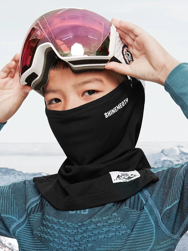 Mặt nạ trượt tuyết dành cho trẻ em, mũ đội đầu, khăn che mặt, giữ ấm cổ, bảo vệ mặt chữ V mùa đông cho bé trai và bé gái, bảo vệ mặt khi đạp xe ấm áp, chống gió khi trượt tuyết và trượt ván trên tuyết.