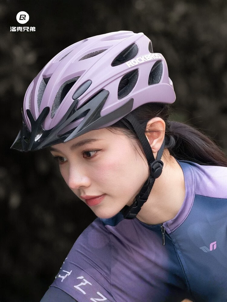 Mũ bảo hiểm xe đạp Rock Brothers Mũ bảo hiểm đi xe đạp dành cho nữ Mũ thoáng khí và thoải mái Mũ bảo hiểm xe đạp leo núi dành cho thanh thiếu niên