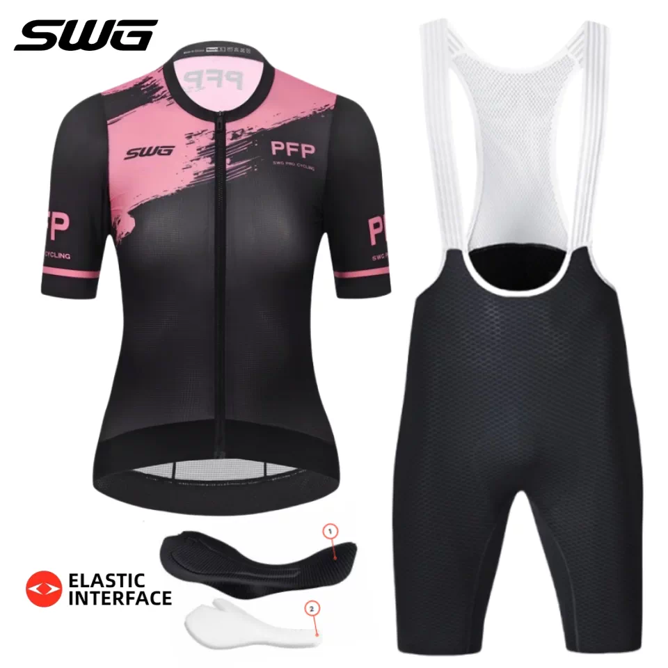 Áo thể thao đạp xe SWG Mingsheng dài và ngắn tay dành cho nữ mùa xuân phản quang thoáng khí áo xe đạp đường trường giảm béo trang phục đạp xe