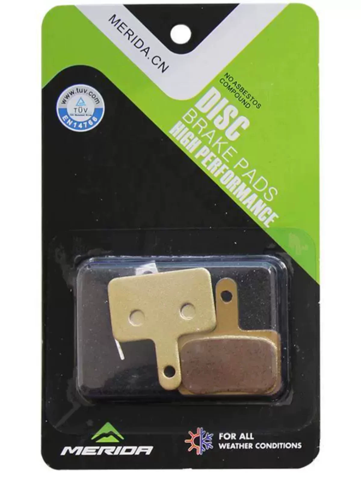 Má phanh xe đạp leo núi Merida, má phanh đĩa, má phanh dầu chống mài mòn hoàn toàn bằng kim loại, phụ kiện xe đạp đa năng phanh đĩa