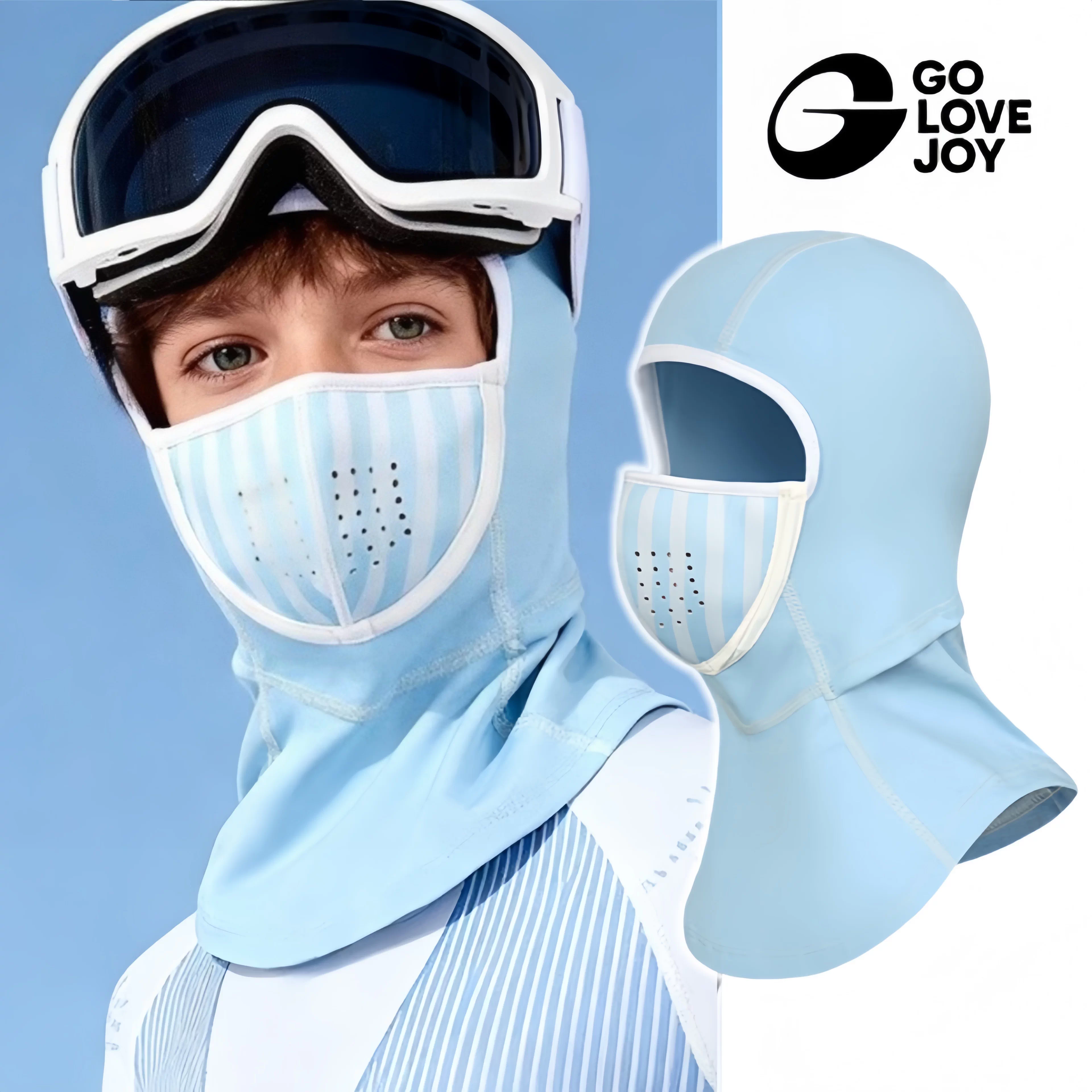 Mặt nạ trượt tuyết cho trẻ em, ấm áp, bảo vệ mặt ngoài trời bằng nam châm cho bé trai, mũ bảo hiểm nhanh khô, mũ đội đầu, đồ bảo hộ chống gió mùa đông cho bé gái