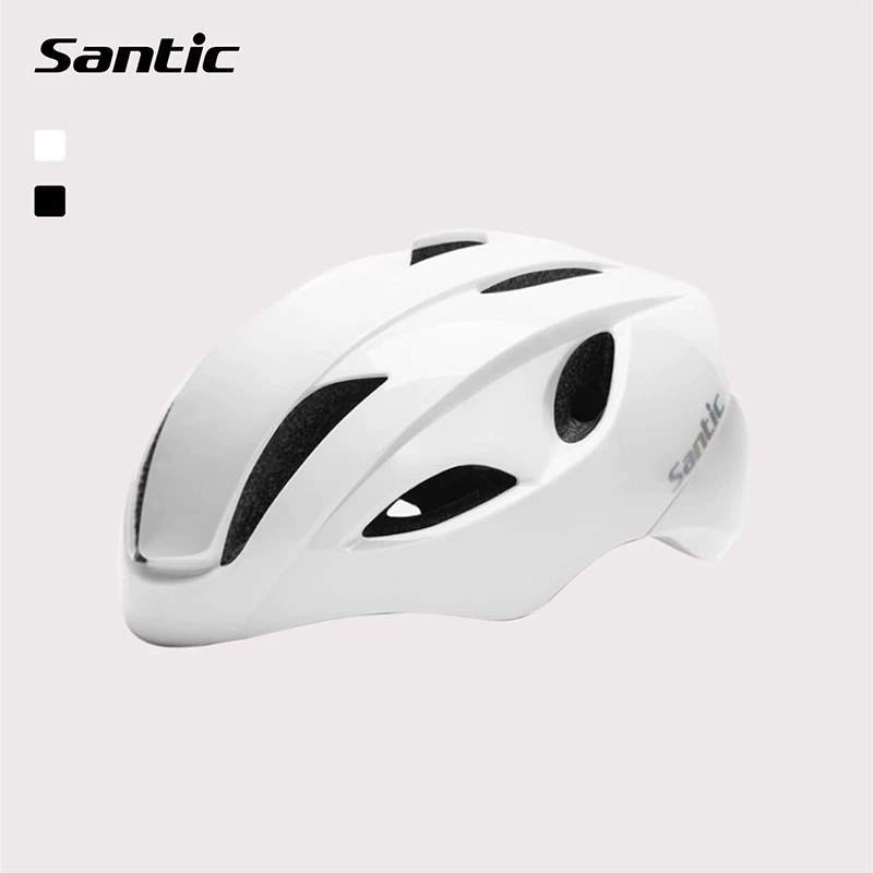 Mũ bảo hiểm đi xe đạp Santic, mẫu đèn hậu liền khối, mũ bảo hiểm khí động học cho xe đạp đường trường