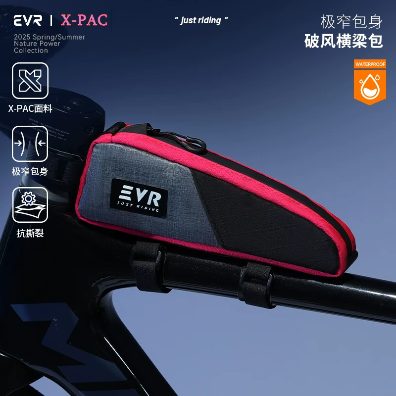 EVR túi xe đạp chống gió khung trước túi chống nước di động trên ống túi xe đạp đường núi túi tam giác X-PAC