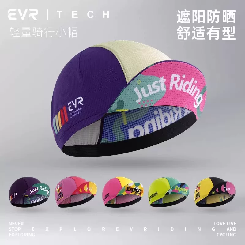 Mũ đi xe đạp EVR dành cho nam và nữ, lớp lót mũ bảo hiểm xe đạp đường trường, khăn trùm đầu thể thao, chống nắng thoáng khí và mũ trùm đầu chống gió