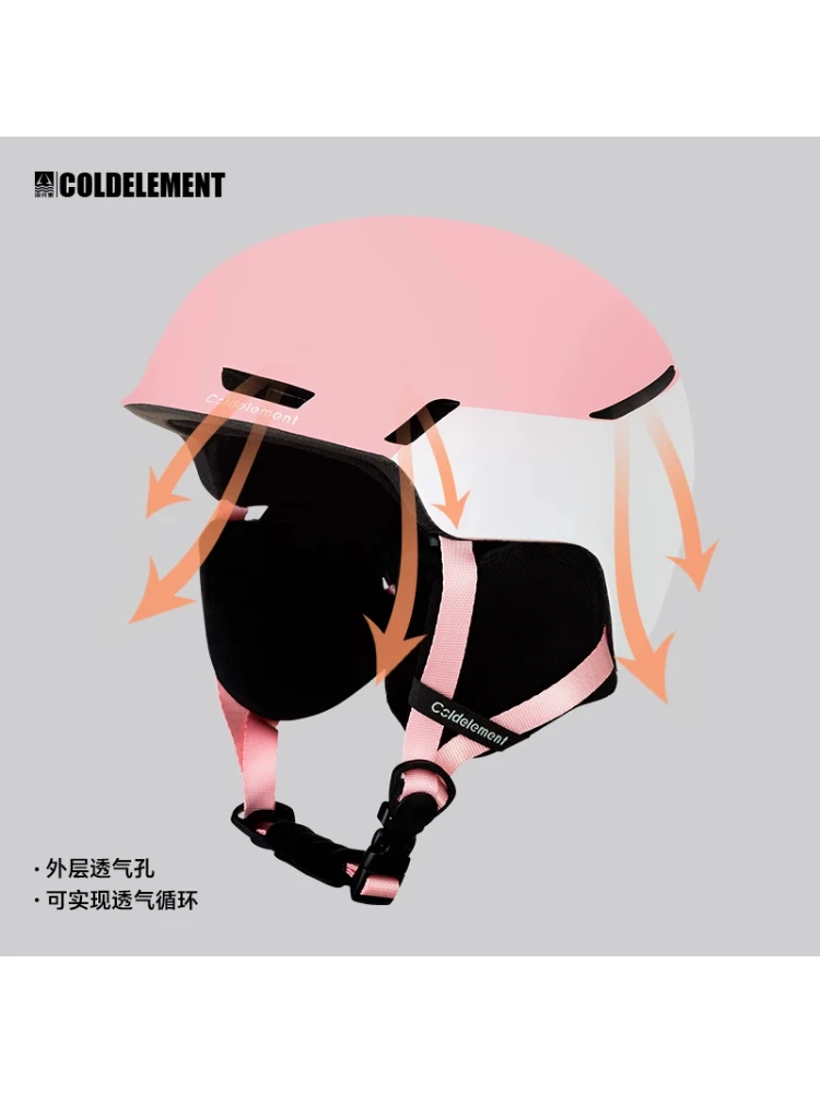Mũ bảo hiểm trượt tuyết vành nhỏ Cold Element 2025 phiên bản châu Á dành cho nam và nữ, có lỗ thông hơi có thể điều chỉnh, phù hợp với ván trượt đơn và đôi, siêu nhẹ và an toàn.
