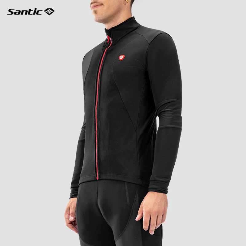 Quần áo đi xe đạp mùa đông Santic dành cho nam, trang phục đi xe đạp leo núi, quần áo đi xe đạp ấm áp bằng lông cừu, cỡ lớn