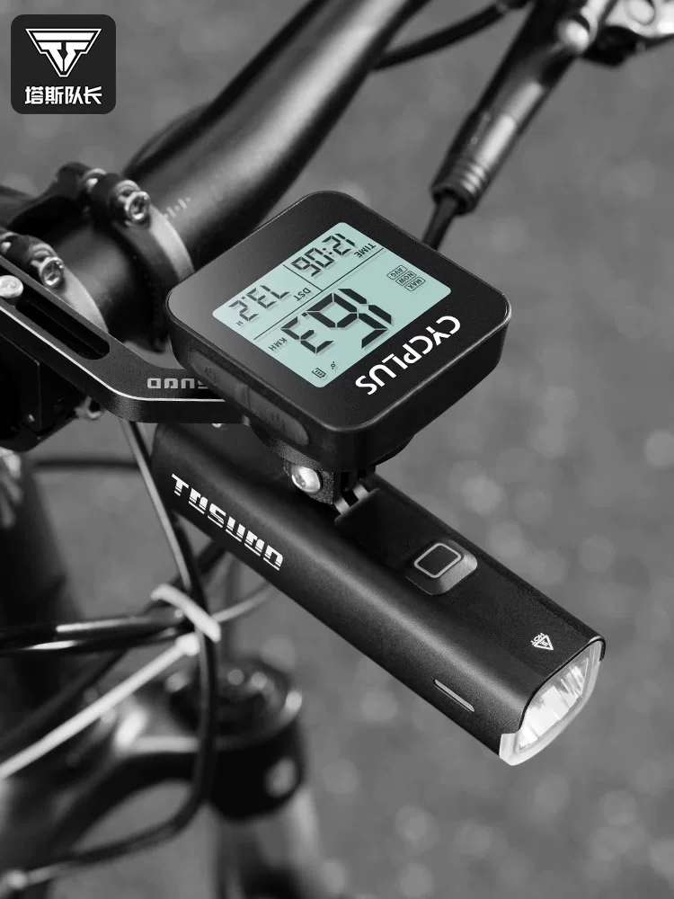 Bộ kết hợp đèn xe đạp và giá đỡ máy tính Captain Tas, Bộ đèn đi xe đạp có độ sáng cao trong đêm