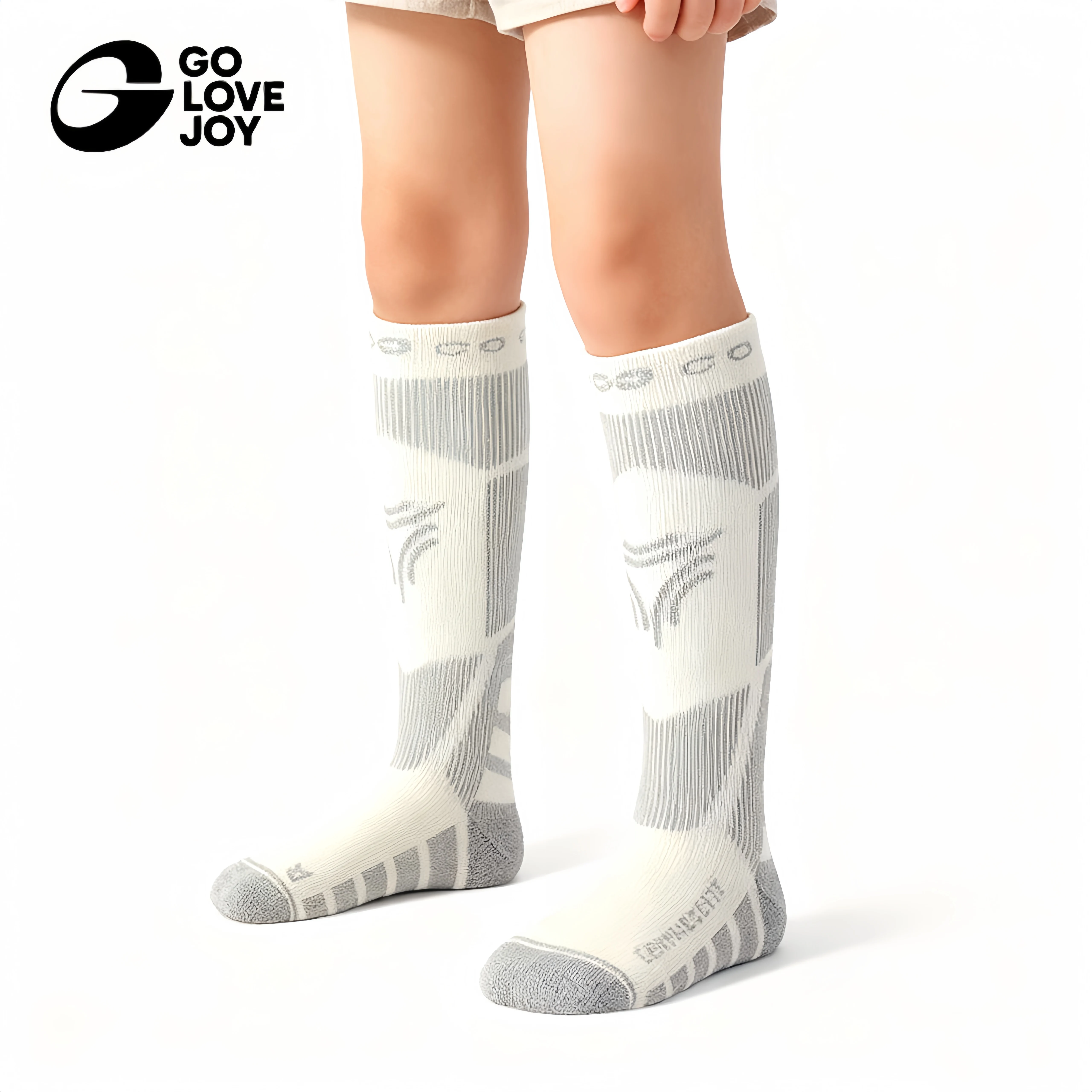 Tất len ​​trượt tuyết cho trẻ em, ấm áp và dày dặn, chống lạnh, tất nam, tất cao cổ đi tuyết, tất dài thấm hút ẩm, nhanh khô cho nữ