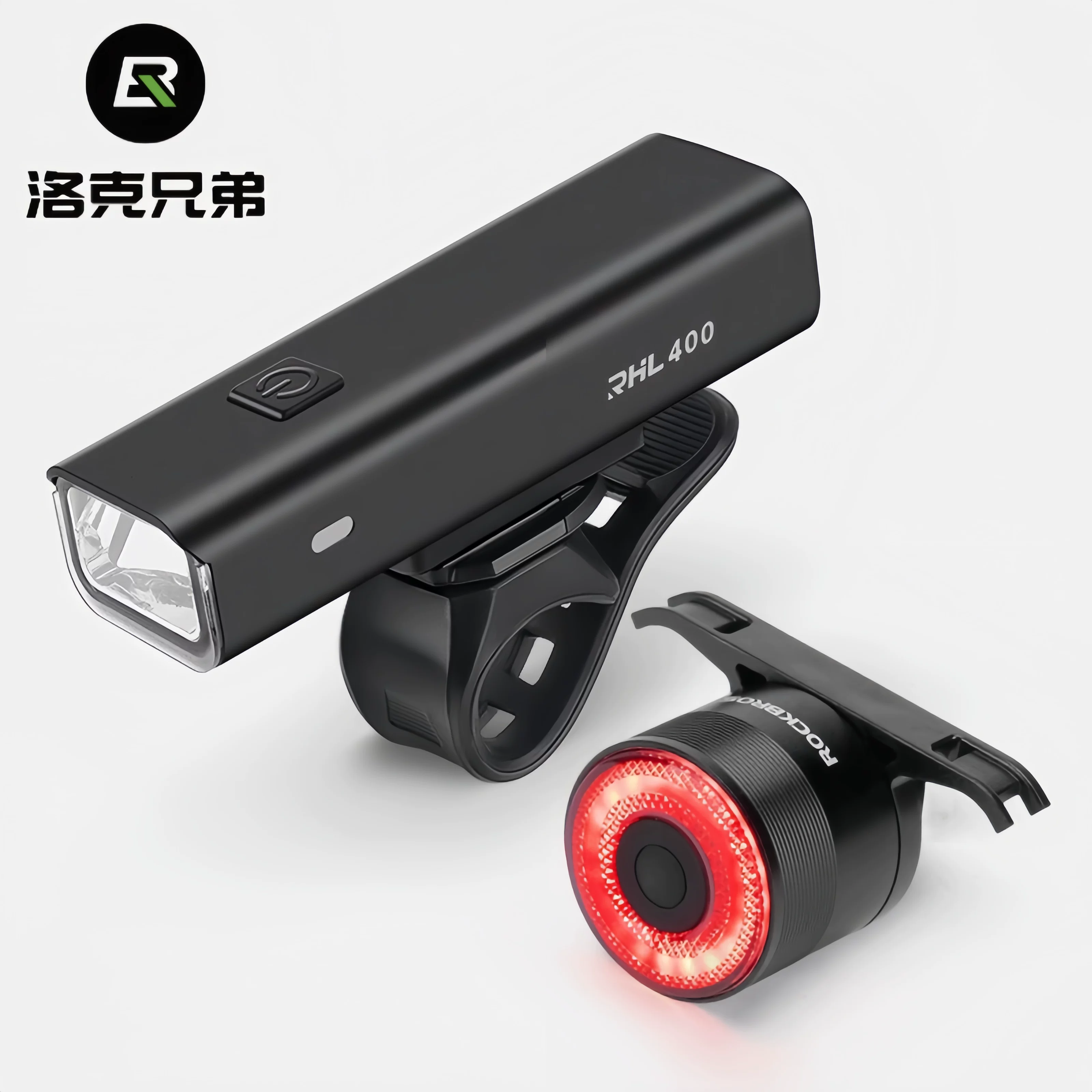 Đèn xe đạp Rock Brothers đi đêm, đèn xe đạp leo núi, đèn xe đạp đường trường, đèn pha chống mưa, đèn hậu phanh, phụ kiện thiết bị đạp xe