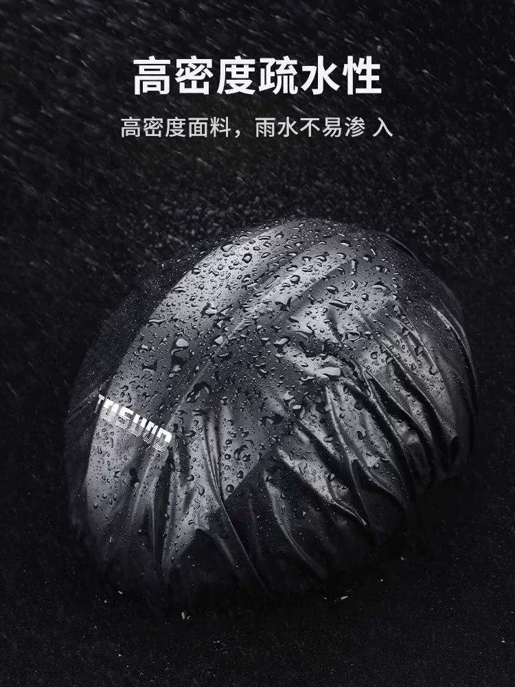 Áo che mưa mũ bảo hiểm xe đạp Captain Tas, áo che mũ bảo hiểm lái xe, mũ chống nước và chống gió Didi, áo che mưa mũ bảo hiểm