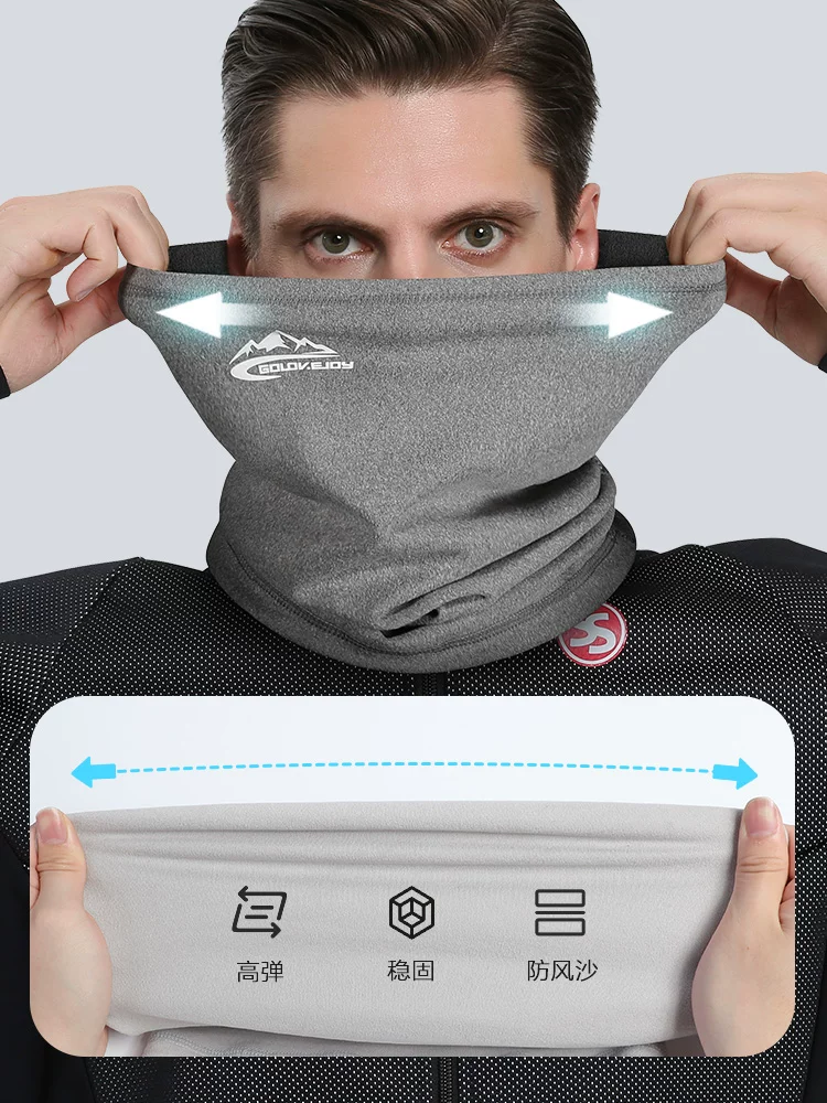 Khăn giữ ấm cổ đi xe đạp ngoài trời mùa đông dành cho nữ, kiểu đeo tai, dày dặn, bảo vệ cổ đa năng, khẩu trang chống gió mùa đông.