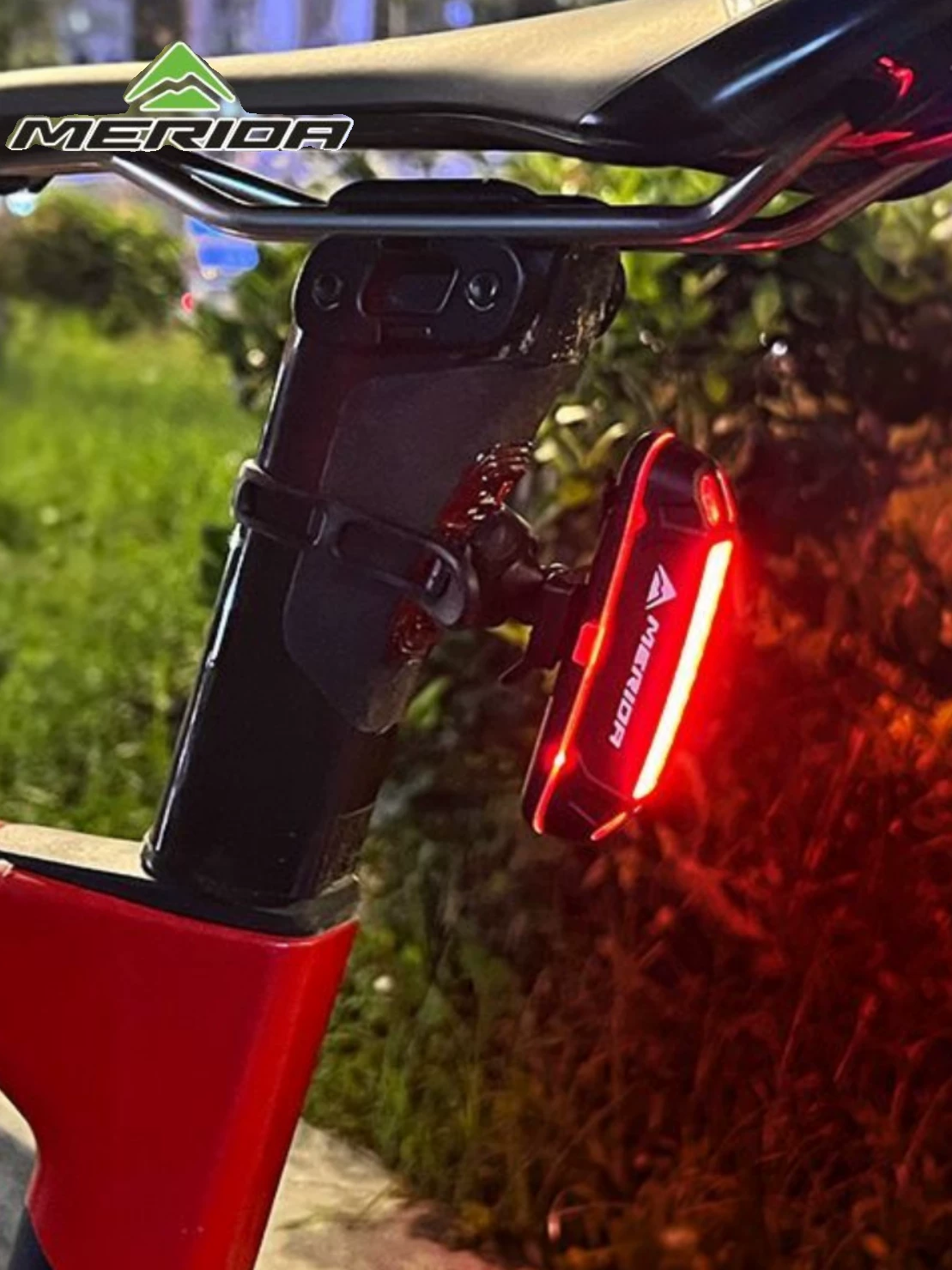 Đèn hậu xe đạp để đi đêm, độ sáng cao, có thể sạc lại bằng USB, đèn cảnh báo xe đạp leo núi và đường bộ, đèn trước LED