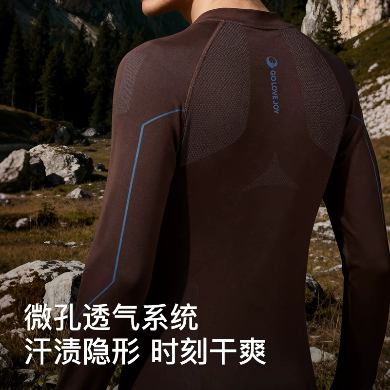 Bộ đồ thể thao nhanh khô Golovejoy, lớp lót giữ nhiệt, dùng cho chạy bộ ngoài trời và leo núi