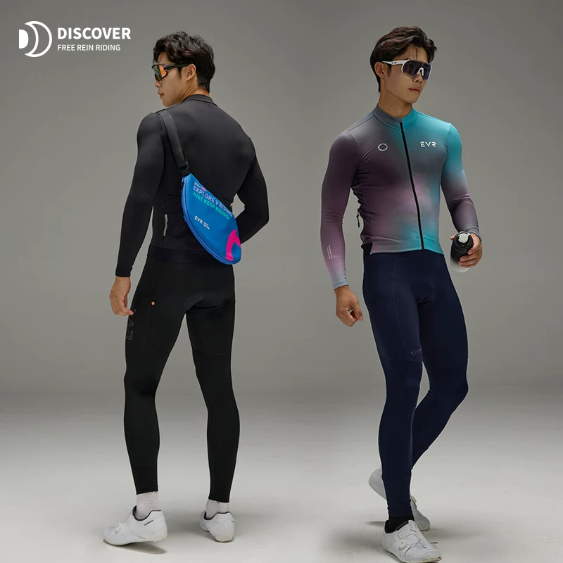 Quần giữ nhiệt EVR 5-20 ℃ Quần dài nam có đệm Double Arrow dành cho quần đạp xe đường trường mùa thu đông có lớp lót lông cừu