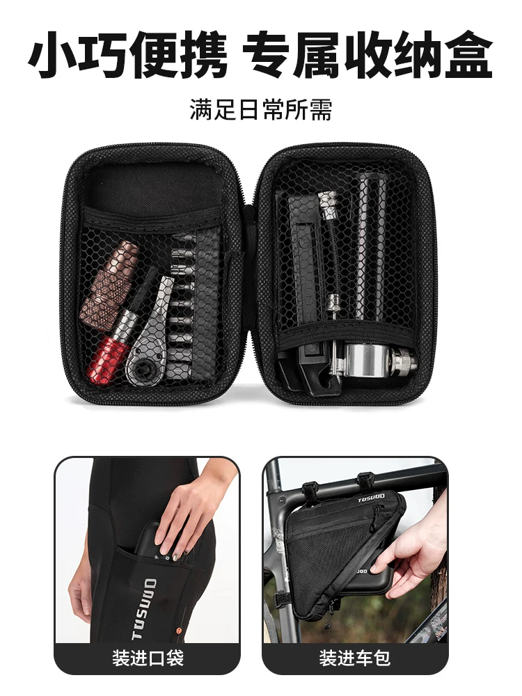 Bộ dụng cụ sửa chữa lốp xe đạp đường trường Captain Tas, bộ dụng cụ sửa chữa xe đạp leo núi, đa năng, di động