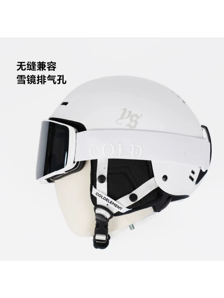 Mũ bảo hiểm trượt tuyết Cold Element 2025, dành cho người lớn, unisex, dùng được cho ván đơn và ván đôi, thoáng khí, chống ngã, chuyên nghiệp, bảo vệ an toàn