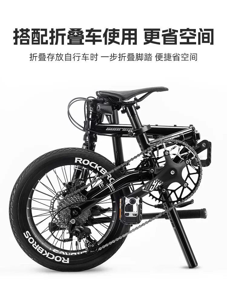 Rock Brothers bàn đạp xe đạp gấp có thể tháo rời nhanh chóng xe đạp leo núi hợp kim nhôm bàn đạp xe đạp mang bàn đạp xe đạp chống trượt
