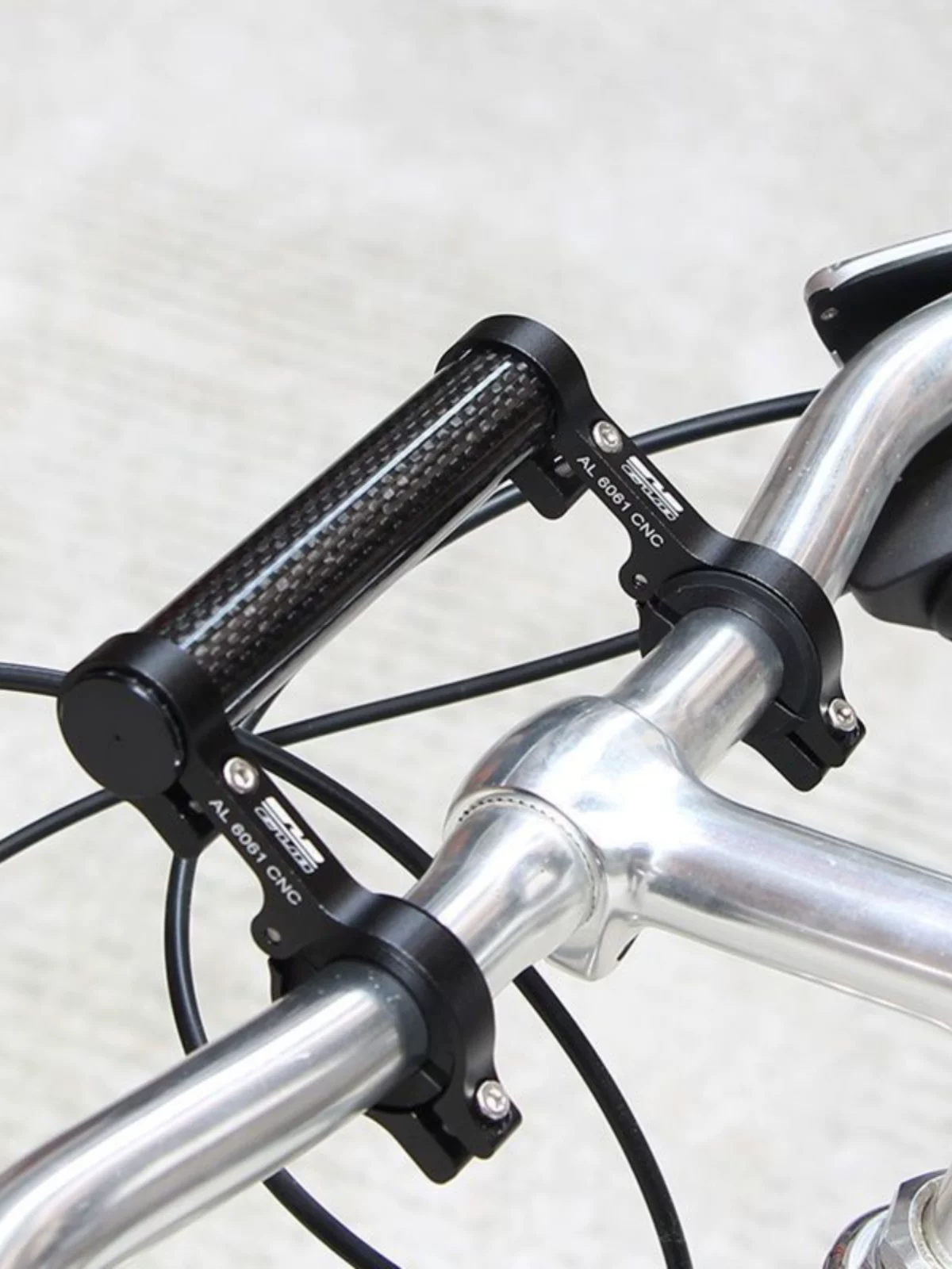 Giá đỡ tay lái mở rộng bằng sợi carbon GUB dành cho xe đạp leo núi, giá đỡ mở rộng tay lái xe đạp để gắn máy tính, đèn và giá đỡ điện thoại