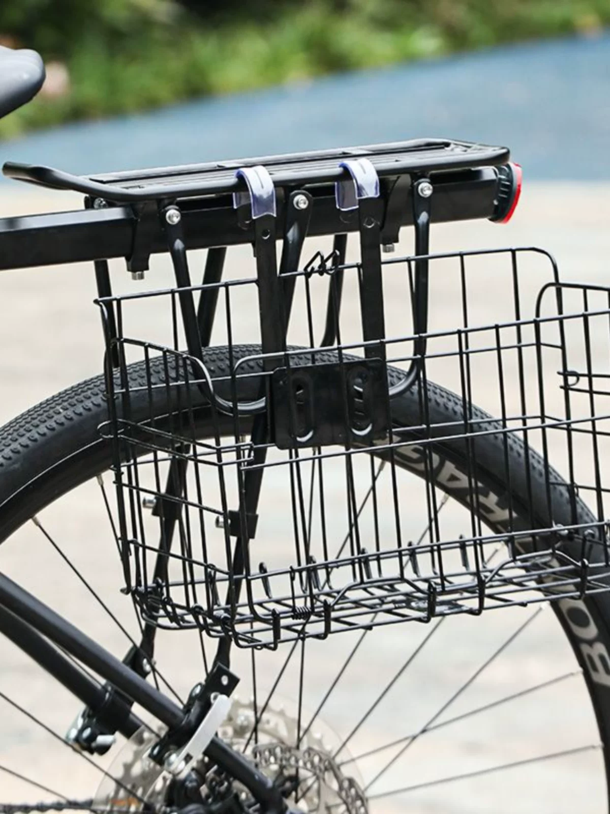 Giỏ xe đạp Merida, giỏ trước có thể gập lại, giá sau xe đạp leo núi, giỏ treo phía trước khung xe, bộ phụ kiện giỏ treo