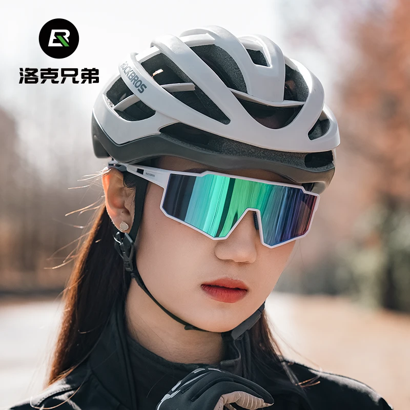 Kính đi xe đạp chống sương mù Rock Brothers kính theo toa quang điện dành cho xe đạp đường trường dành cho nam và nữ chạy kính bảo hộ chống gió ngoài trời