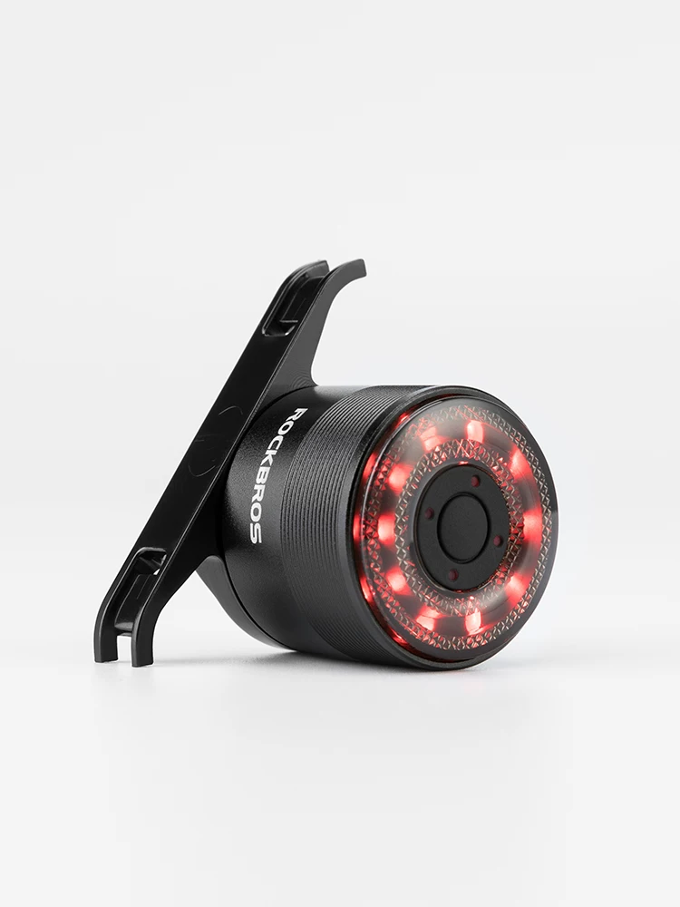 Đèn hậu xe đạp Rock Brothers cảm biến thông minh đèn phanh thiết bị đi xe đạp xe đạp leo núi xe đạp đường bộ đi đêm đèn hậu