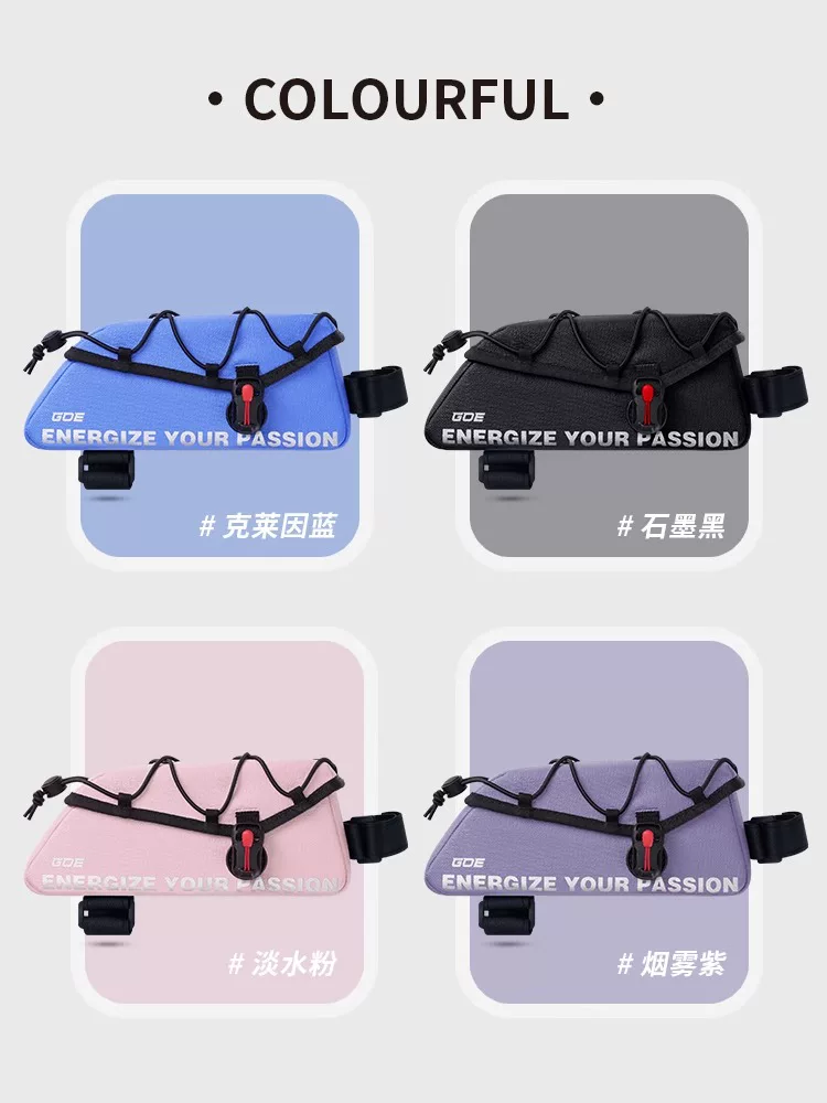 Túi đựng đồ xe đạp EVR, gắn khung trước, túi ống trên, dành cho xe đạp đường trường và leo núi, bộ đầy đủ, chống nước, có nam châm