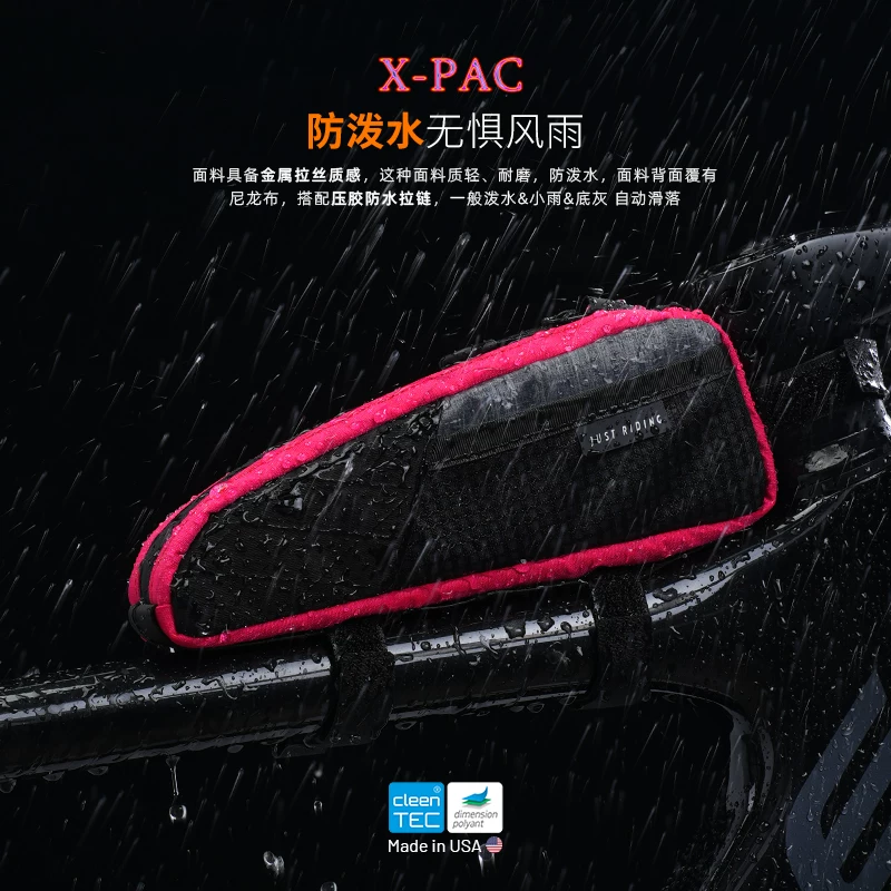 EVR túi xe đạp chống gió khung trước túi chống nước di động trên ống túi xe đạp đường núi túi tam giác X-PAC