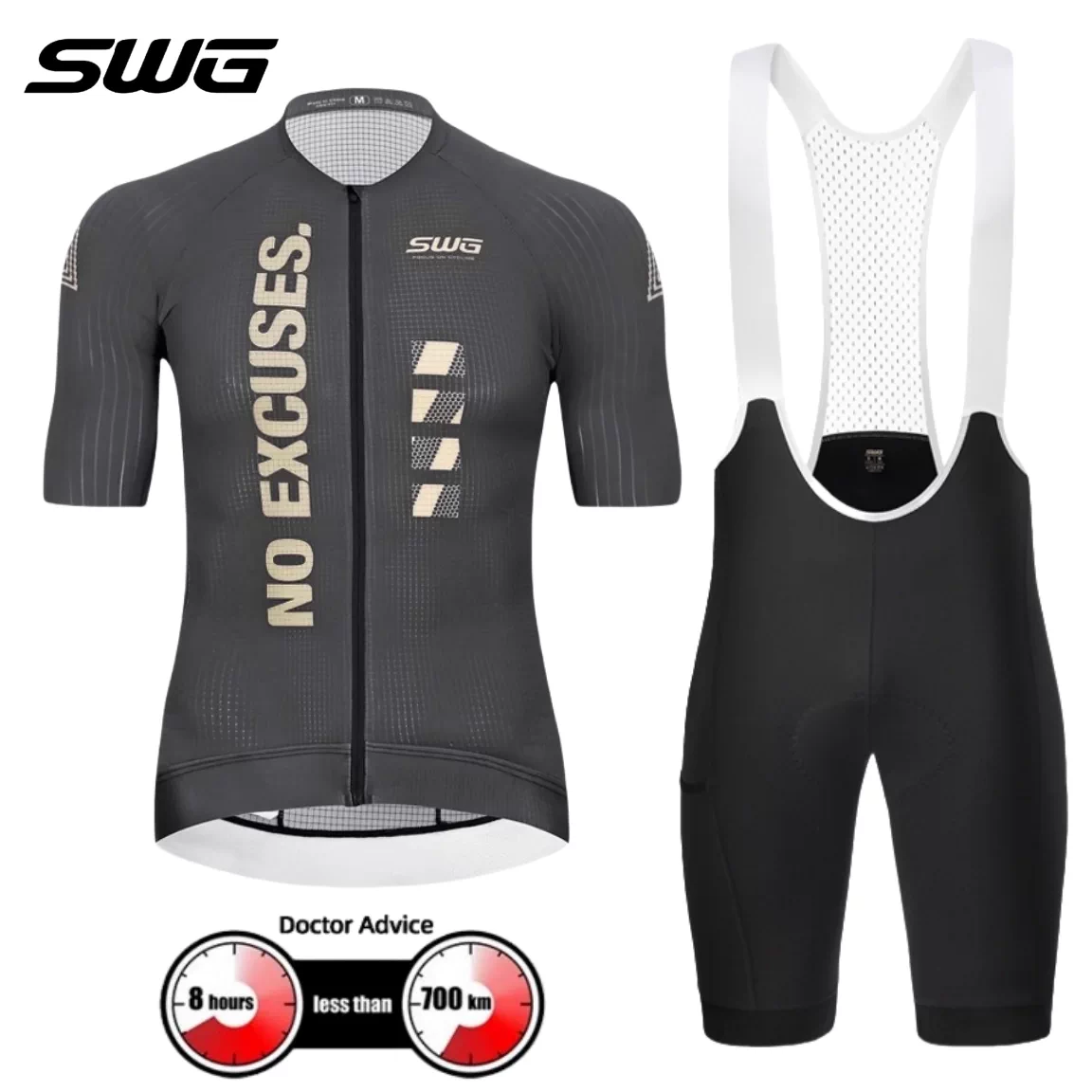 Áo thể thao đạp xe mùa hè nhanh khô thoáng khí tay ngắn SWG Mingsheng, quần đạp xe