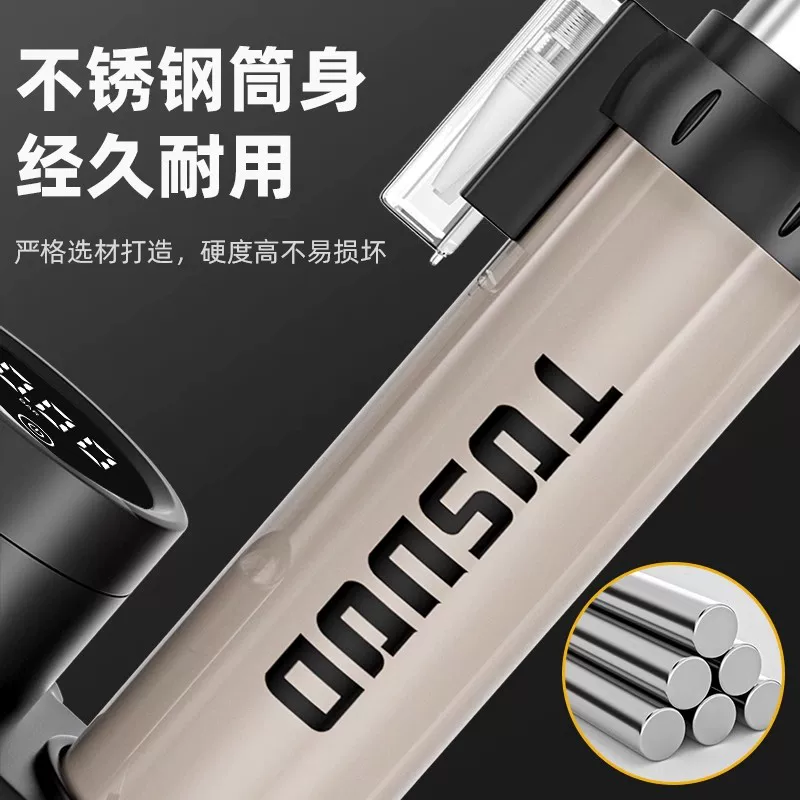 Máy bơm xe đạp Captain Tas, máy bơm khí áp suất cao, máy bơm điện cho xe điện, ống hơi đa năng, di động