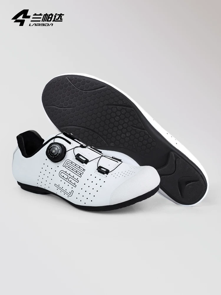 Giày đi xe đạp thương hiệu Lampada, giày xe đạp đường trường không khóa dành cho nam và nữ, giày đi xe đạp dành riêng cho xe đạp leo núi không khóa.