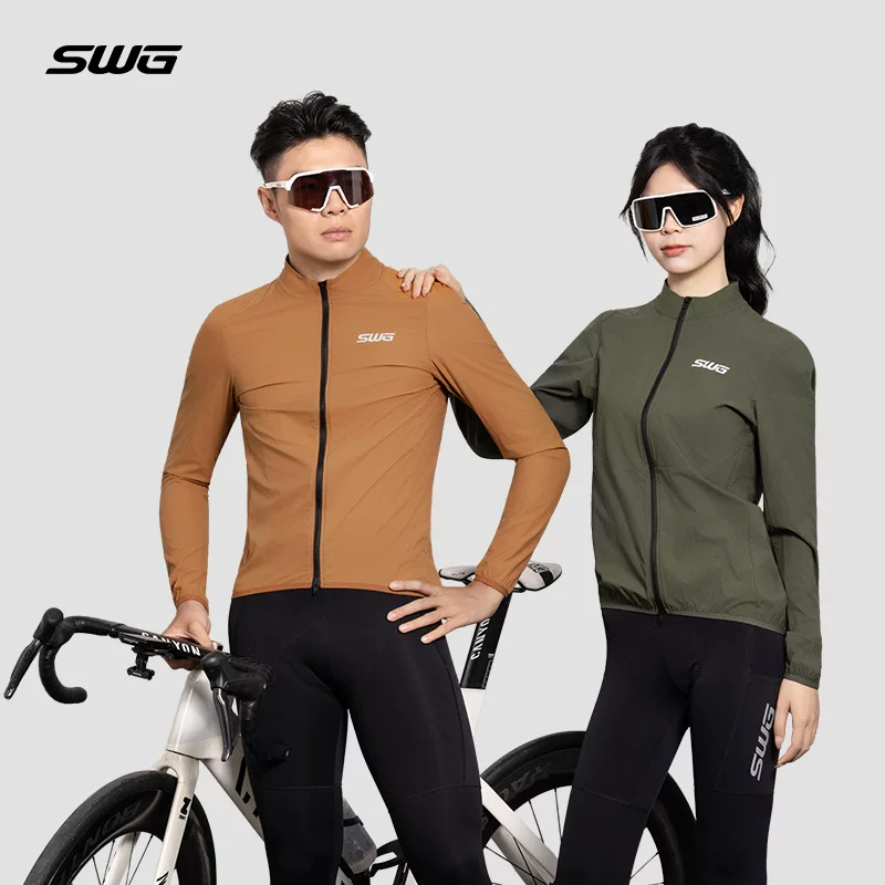 Áo đi xe đạp SWG Mingsheng dành cho nam mùa xuân và mùa thu siêu nhẹ thoáng khí chống gió có cánh áo gió đi xe đạp