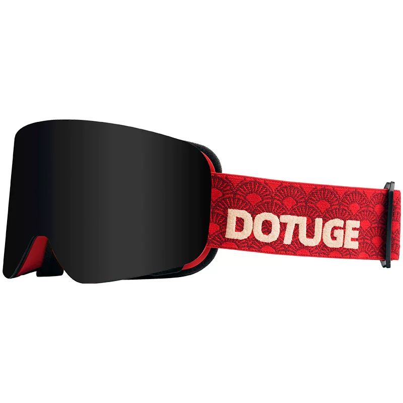 Kính trượt tuyết từ tính, kính leo núi tuyết chống sương mù hai lớp dành cho nam và nữ, kính leo núi và leo núi trên tuyết, kính trượt tuyết cận thị