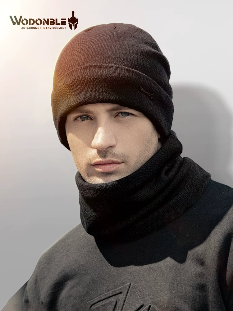 Mũ len nam mùa đông mũ len dệt kim chống lạnh mũ len cashmere dày dặn ấm áp mùa thu đông mũ nam