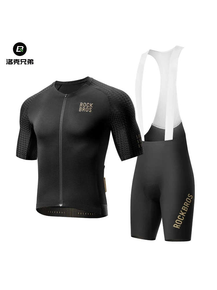 Áo đi xe đạp mới của Rock Brothers dành cho nam mùa xuân hè xe đạp đường trường thiết bị đi xe đạp thấm hút ẩm và chống nắng