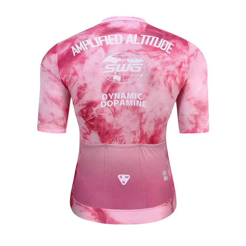 Áo thể thao đạp xe SWG Mingsheng dành cho nam mùa hè, áo ngắn tay in hình, nhanh khô, bộ đồ đạp xe