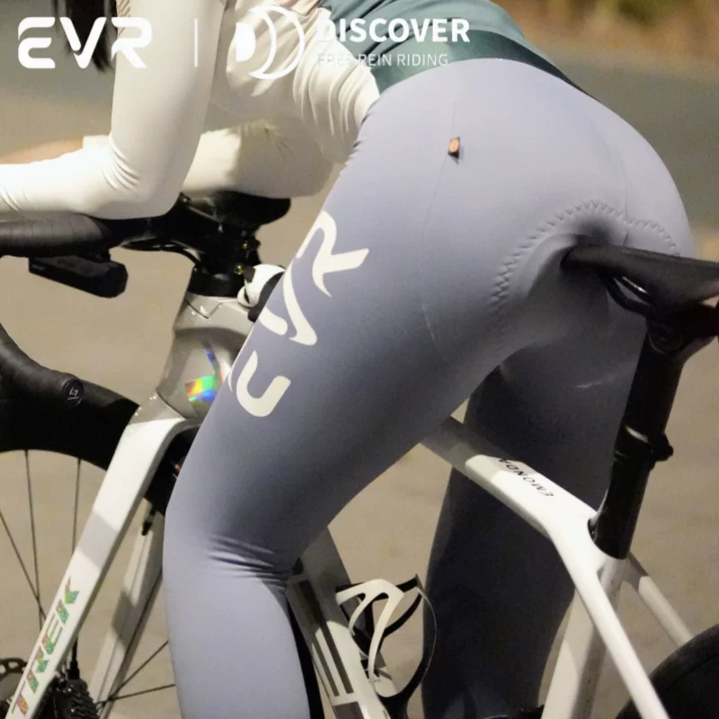 Quần thể thao đạp xe nữ EVR kiểu yếm, quần thể thao hai đường may, kiểu dáng mùa xuân/hè mới, xe đạp đường trường, chất liệu mỏng, kiểu dáng mùa thu