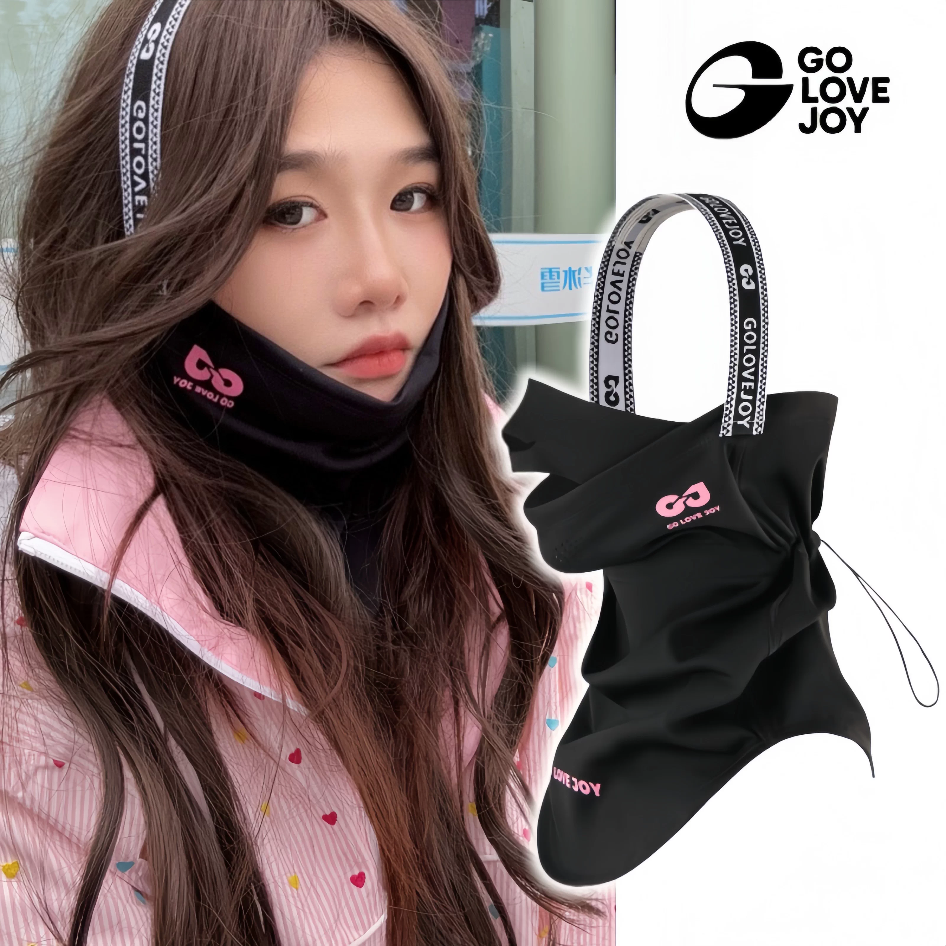 Khăn trùm đầu dành cho nữ, băng đô dành cho khuôn mặt chữ V, mũ đội đầu dành cho nam, bảo vệ mặt chống gió, giữ ấm mùa đông, đạp xe ngoài trời, khăn mặt lót lông cừu mùa thu đông