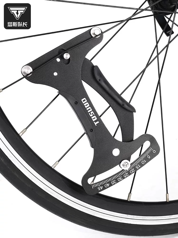 Dụng cụ chỉnh vành xe đạp Captain Tas, dụng cụ đo độ căng nan hoa, bộ dụng cụ đo bánh xe đạp leo núi bằng thép, cờ lê cầm tay