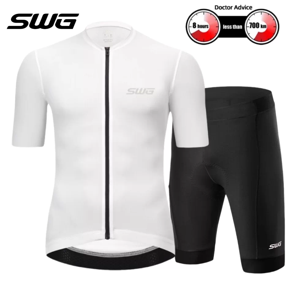 SWG Mingsheng Haoyu mùa hè đi xe đạp jersey nam ngắn tay phù hợp với chất liệu thấm hút mồ hôi nhanh khô xe đạp đường núi thiết bị xe đạp