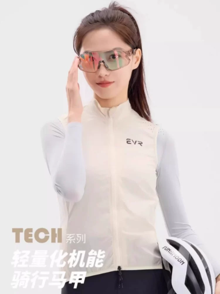 Áo khoác đi xe đạp chống gió và chống thấm nước mùa hè dành cho nữ dòng EVR-Tech mẫu mới 2024