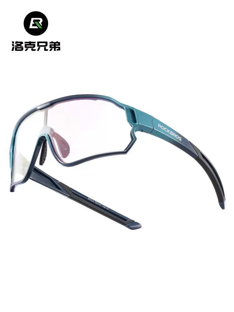 Kính đi xe đạp dành cho trẻ em Rock Brothers phân cực và đổi màu, chống gió và chống cát, xe đạp chạy bộ thể thao ngoài trời dành cho nam giới trẻ