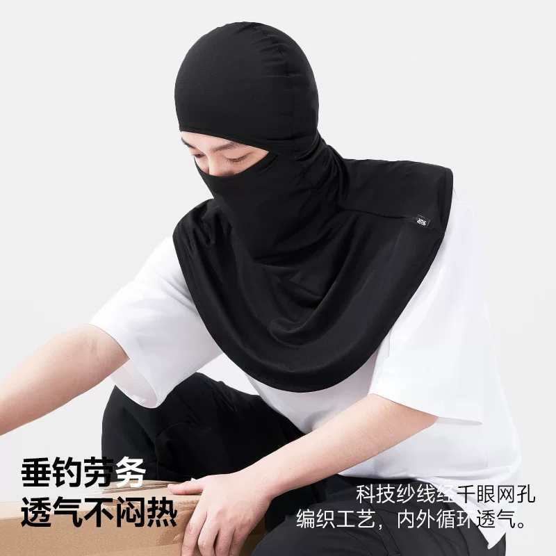 Khăn che mặt đa năng chất liệu vải lụa mát lạnh, chống nắng, dành cho đi xe đạp, mùa xuân hè, ngoài trời, đi xe máy, che kín mặt, chống gió, bảo vệ cổ, dành cho nam và nữ