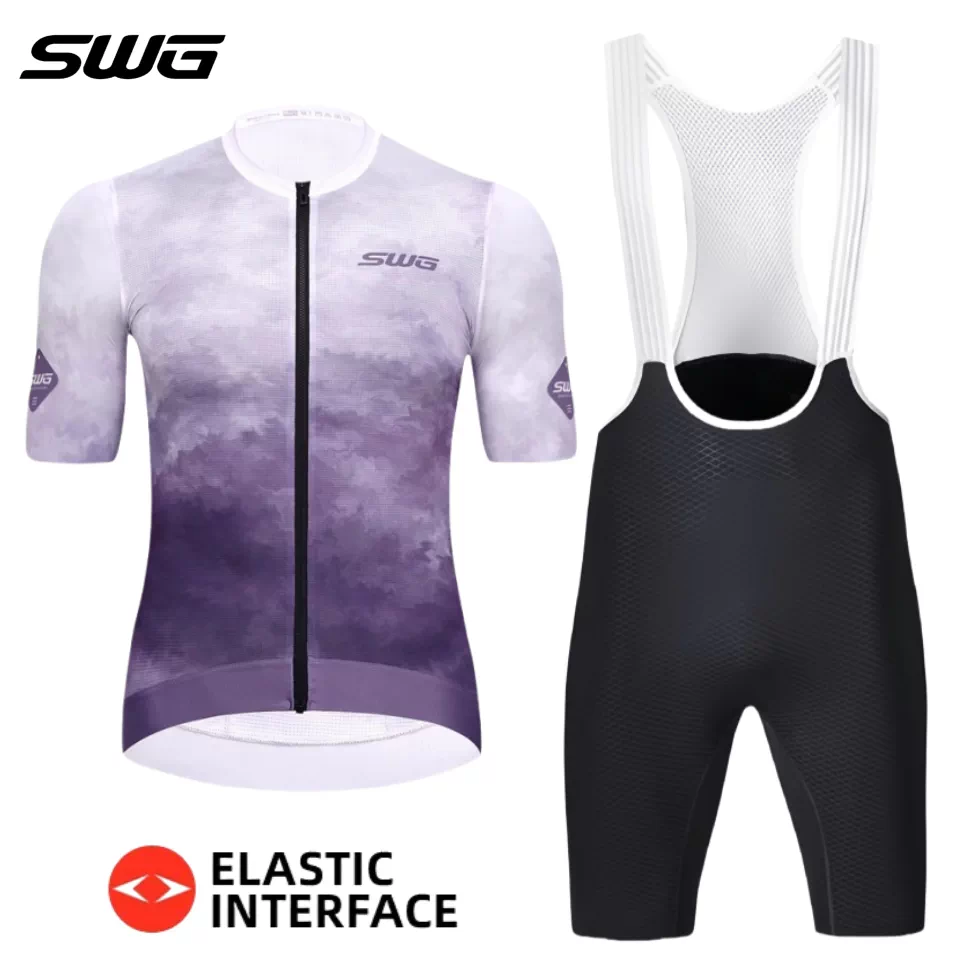 SWG Mingsheng Bộ quần áo đi xe đạp mùa hè ngắn tay xe đạp đường núi xe đạp quần áo nam hàng đầu đi xe đạp trang phục