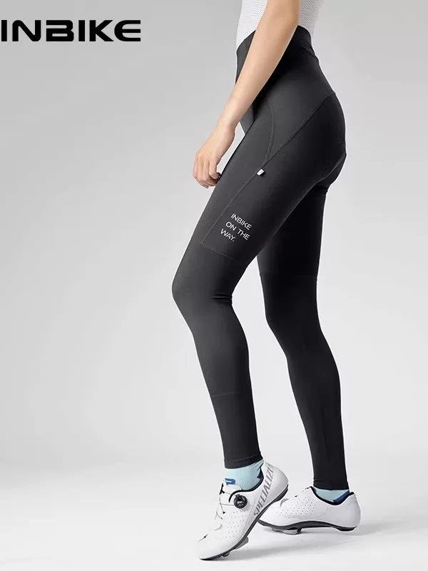 Quần đi xe đạp INBIKE mỏng đôi mũi tên quần dài nữ chuyên nghiệp mùa xuân hè xe đạp đường bộ quần đi xe đạp quần yếm