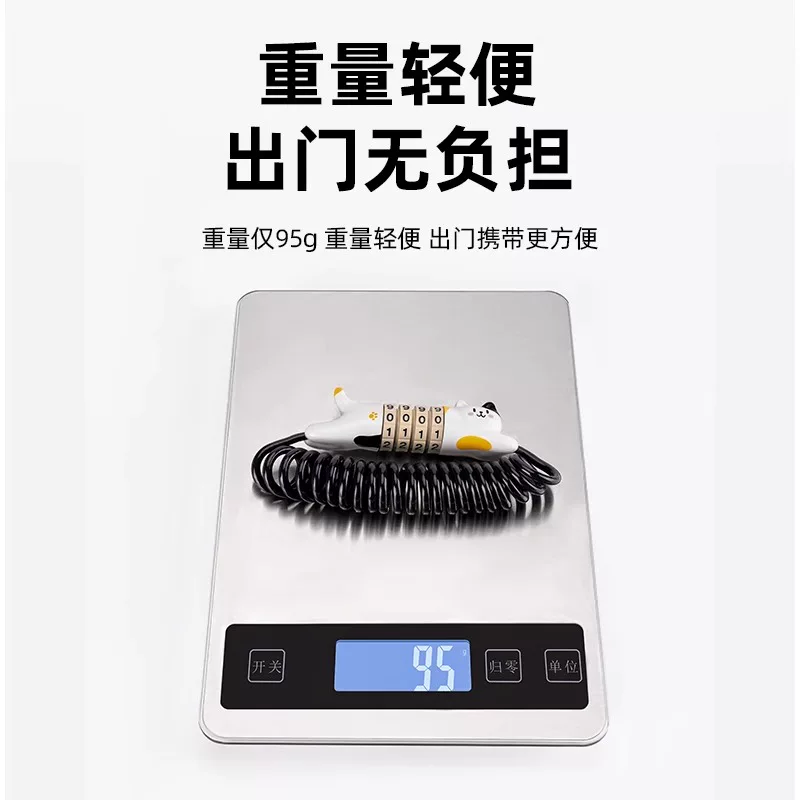 Khóa kết hợp Rock Brothers Khóa mũ bảo hiểm di động Khóa hành lý Khóa xe đạp Khóa cáp mini Khóa xe đạp