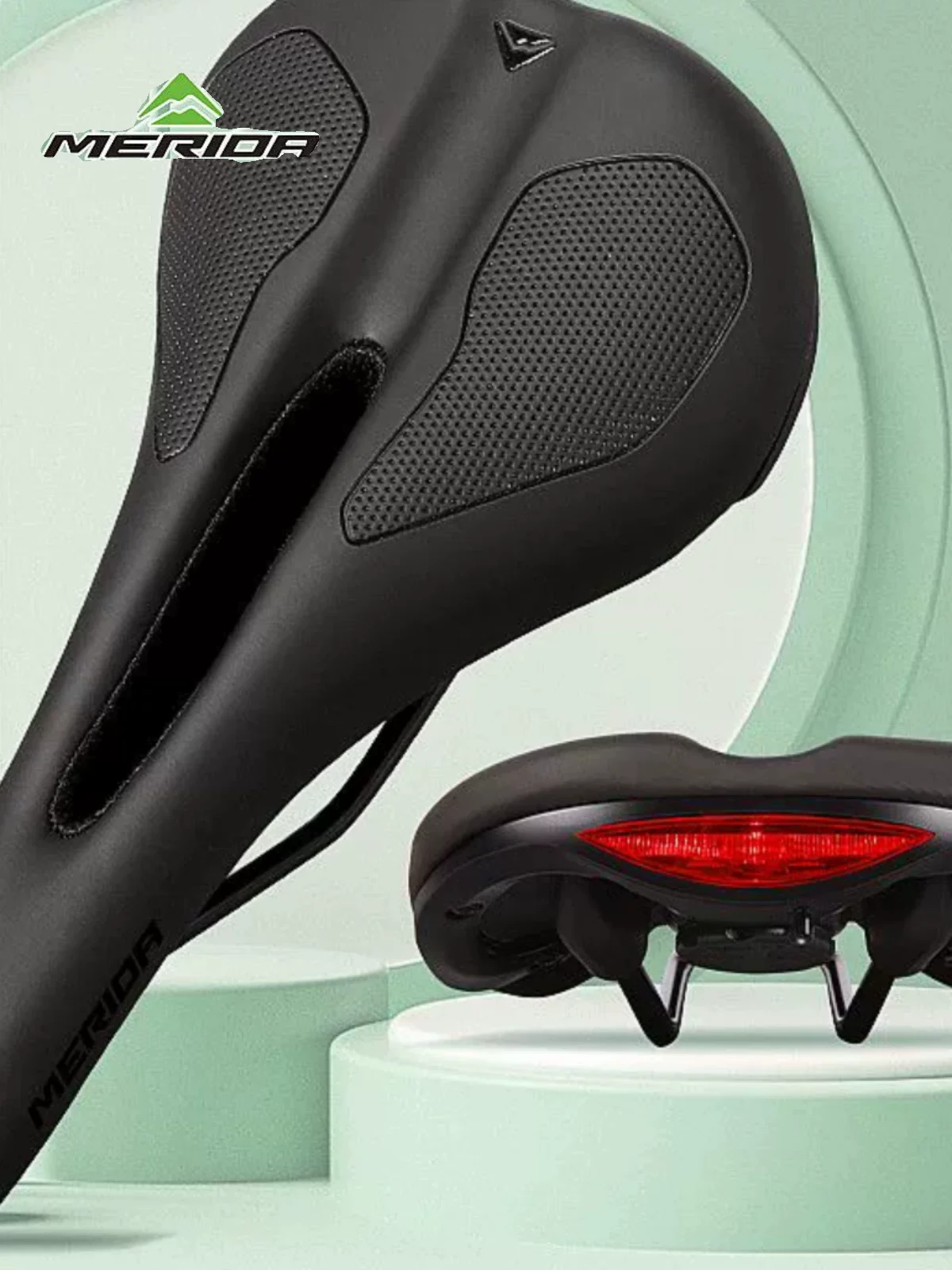 Ghế ngồi xe đạp Merida Duke Challenger đệm xe đạp leo núi xe đạp đường bộ yên xe dày dặn thoải mái có đèn hậu