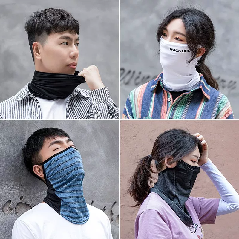 Khăn che mặt đa năng Rock Brothers chống nắng, dùng khi đạp xe, làm khăn quàng cổ, khăn trùm đầu, chất liệu lụa đá mỏng, dùng ngoài trời, câu cá.