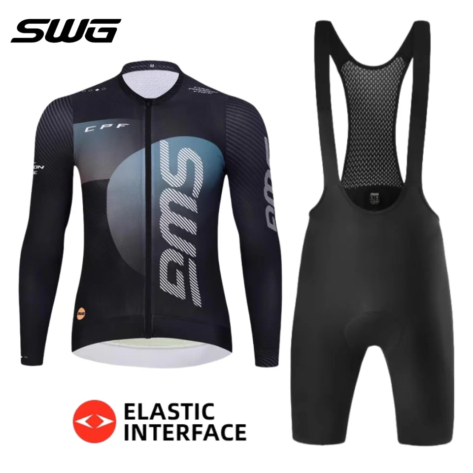 Áo thể thao đạp xe mùa hè SWG Mingsheng dành cho nam, chất liệu nhanh khô, tay ngắn, bộ đôi có đệm bảo vệ hình mũi tên