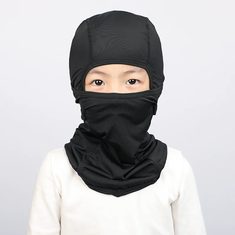 Mặt nạ chống nắng ngoài trời mùa hè cho trẻ em, chất liệu lụa đá in hình, dùng cho đạp xe, chống bụi, co giãn, dùng được cho câu cá, đi xe máy